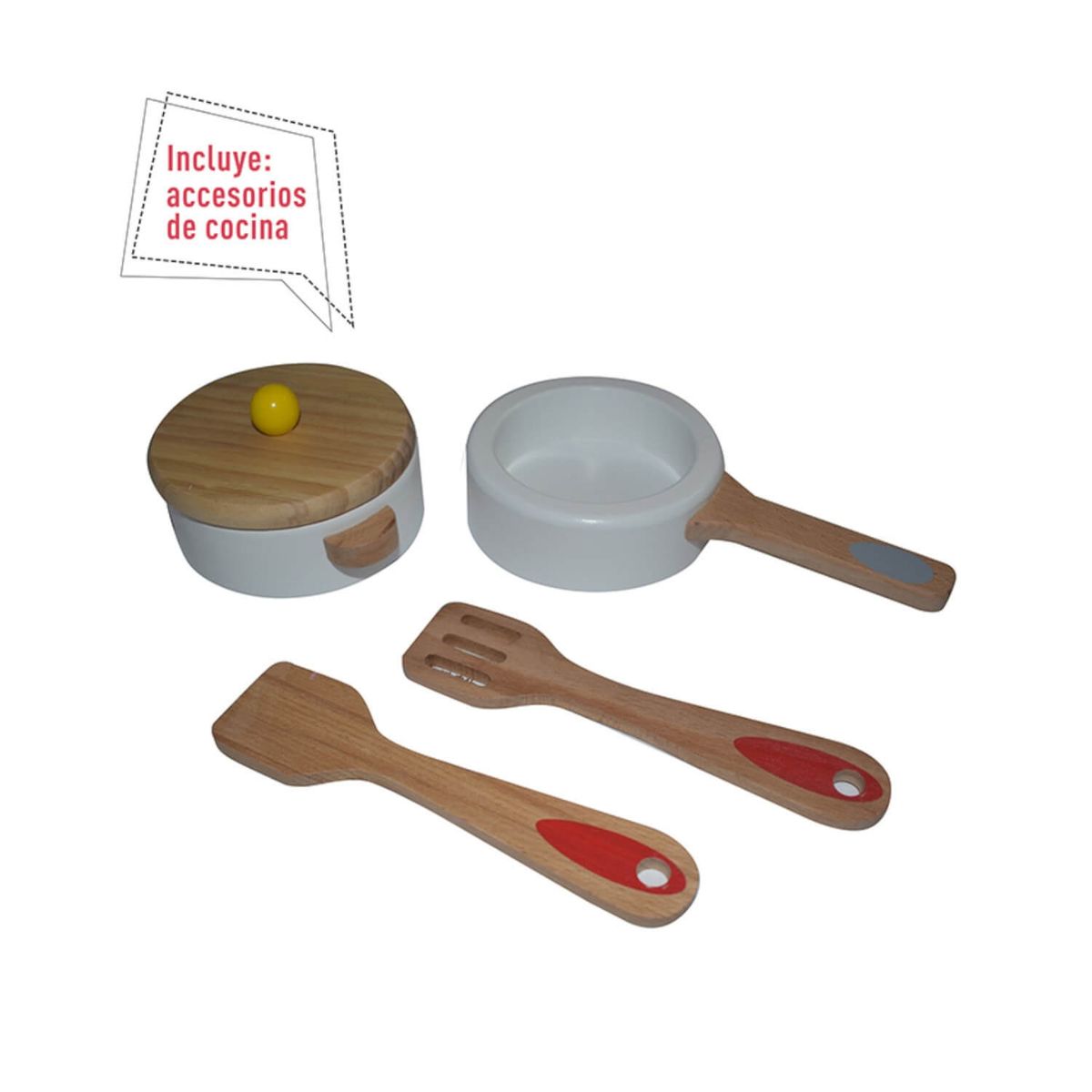GAME POWER - Cocina De Mandera Rosada + Accesorios 55x35x84 Cms Gamepower