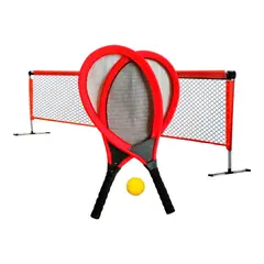 GAME POWER - Set De Tennis: Tubos + Malla + Pelota + 2 Raquetas GamePower