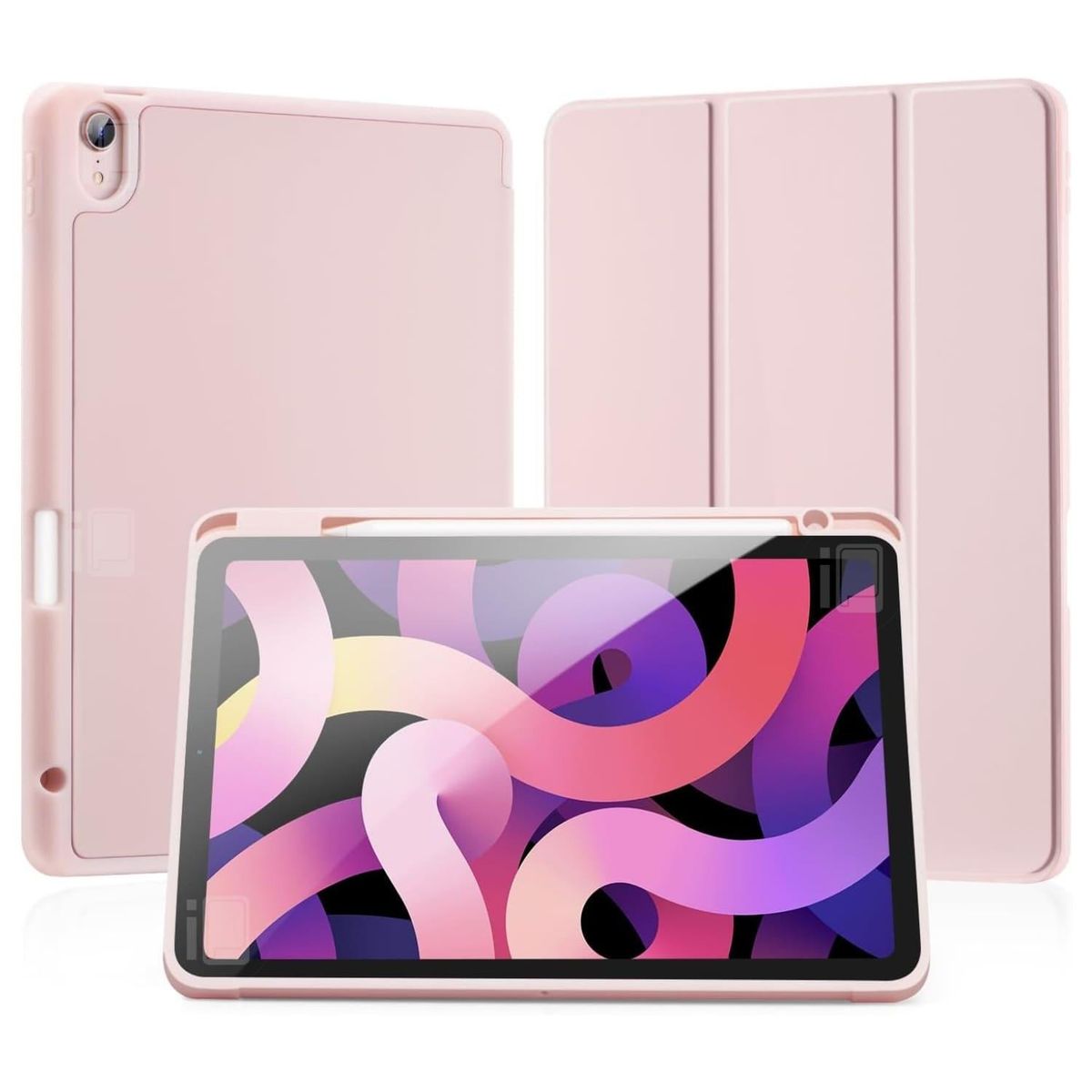 GENERICO - Funda Para iPad Air 4 (10.9") Ranura Lápiz Carga Magnética - Rosa