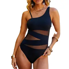 DAIKIRI BIKINIS - Daikiri Traje De Baño Daikiri Control Abdomen Transparencias Negro