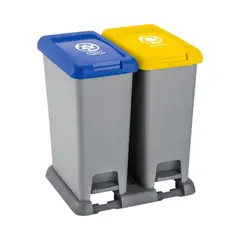 RIMAX - Basurero Doble con pedal 20 Lts