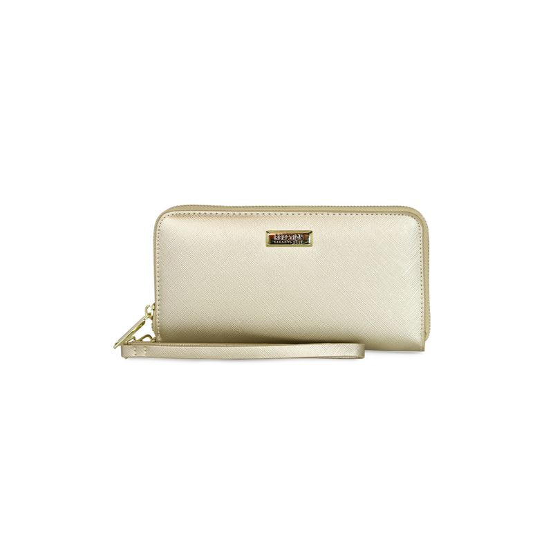 KENNETH COLE - Billetera mujer Jaeda gold KENNETH COLE