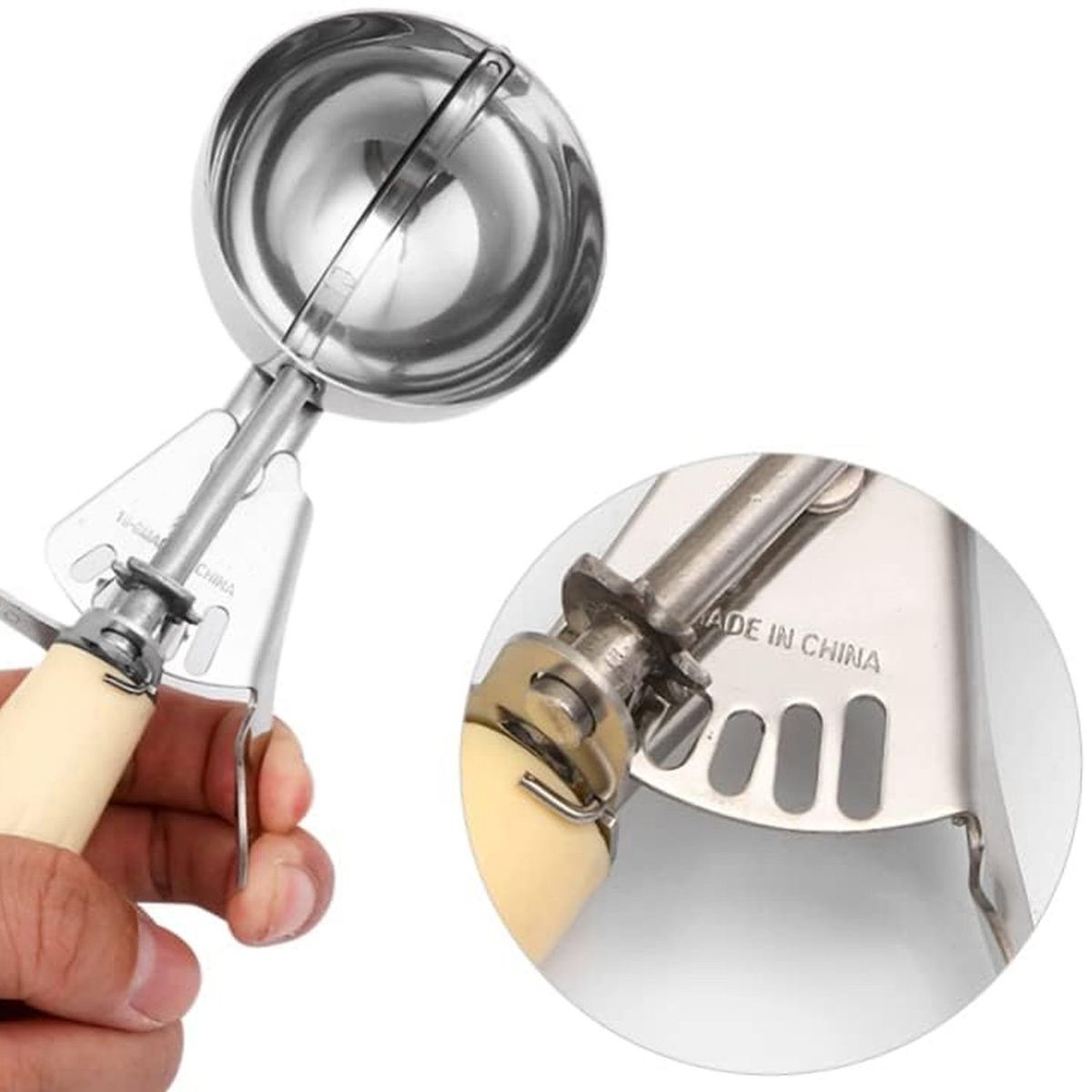 GENERICO - Cuchara Helado Ivory Nº10