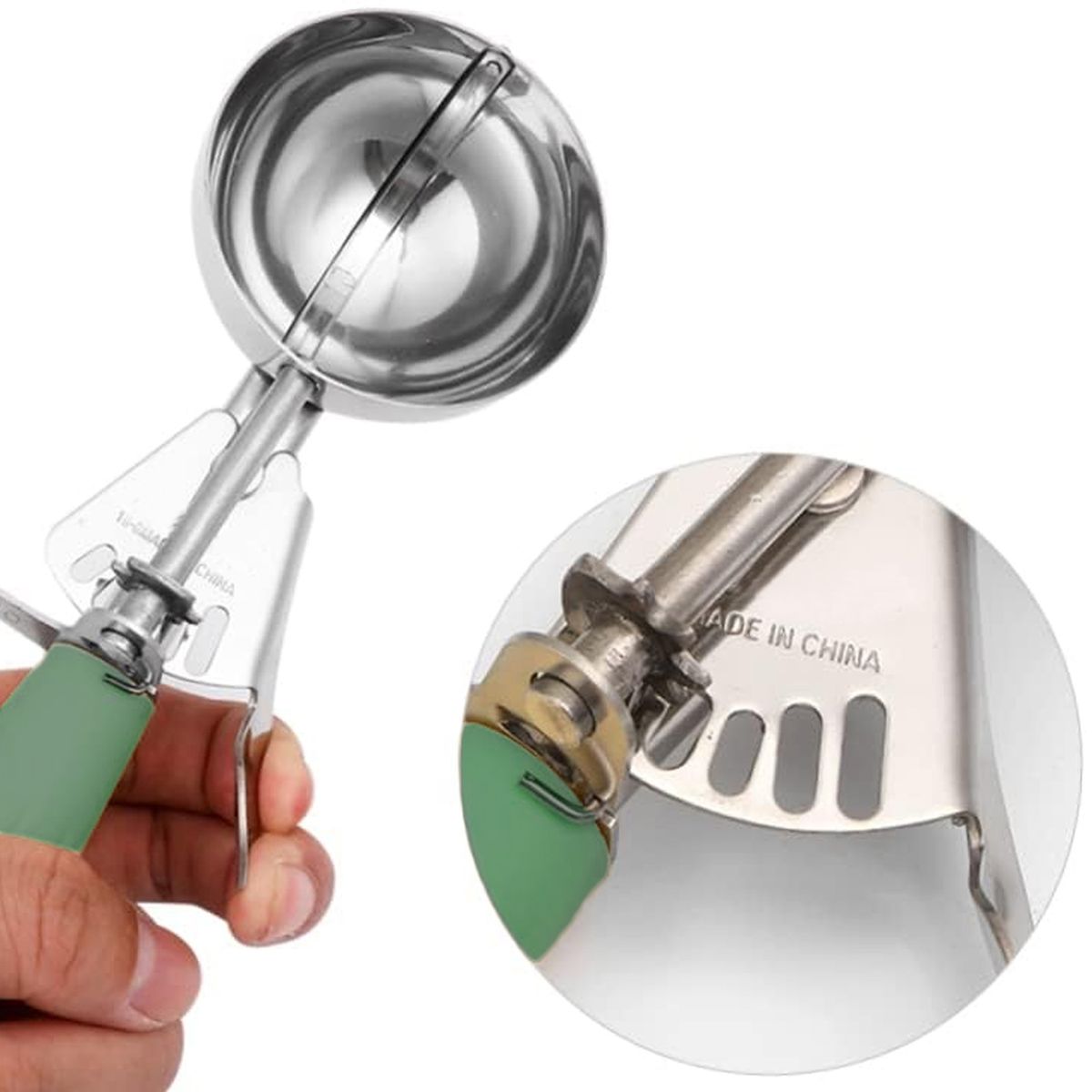 GENERICO - Cuchara Helado Verde Nº12