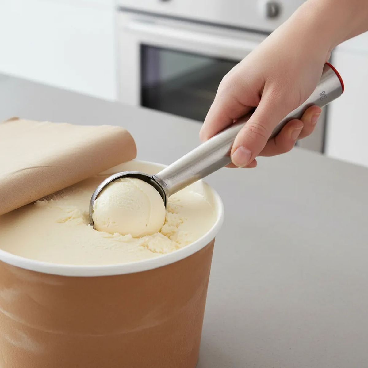 GENERICO - Cuchara Helado Rojo Nº24