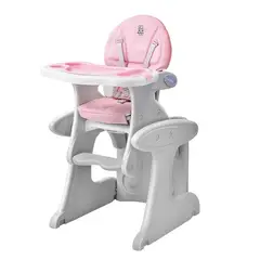 BABY ALMA - Silla de Comer escritorio Sit Up Rosada 3 en 1