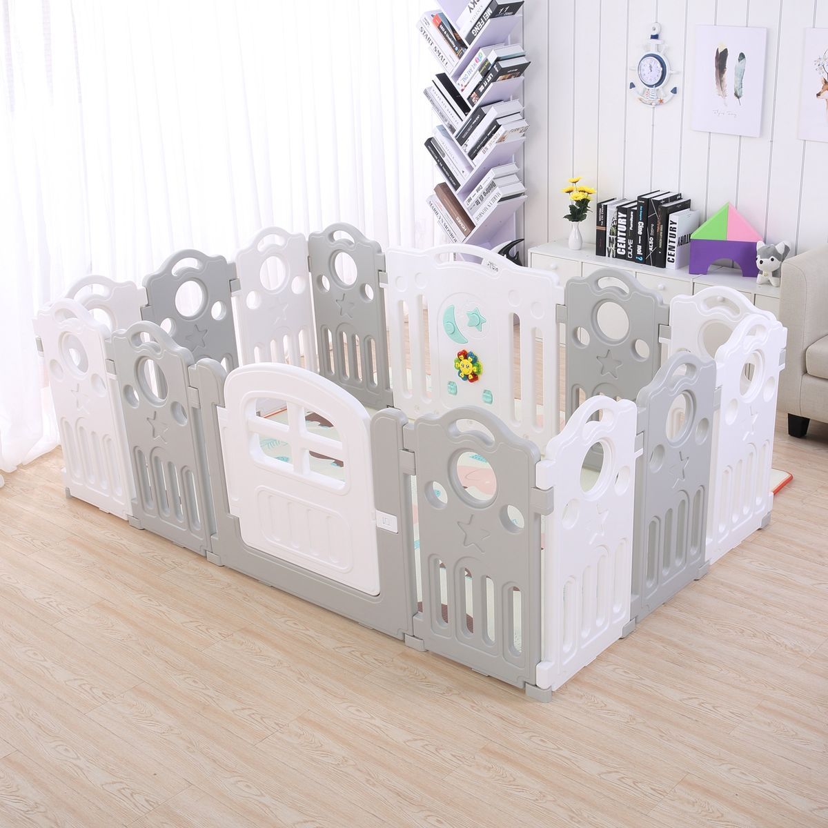 BEBECO - Corral Bebe 122 Gris Musical 153x153 cms marca Bebeco