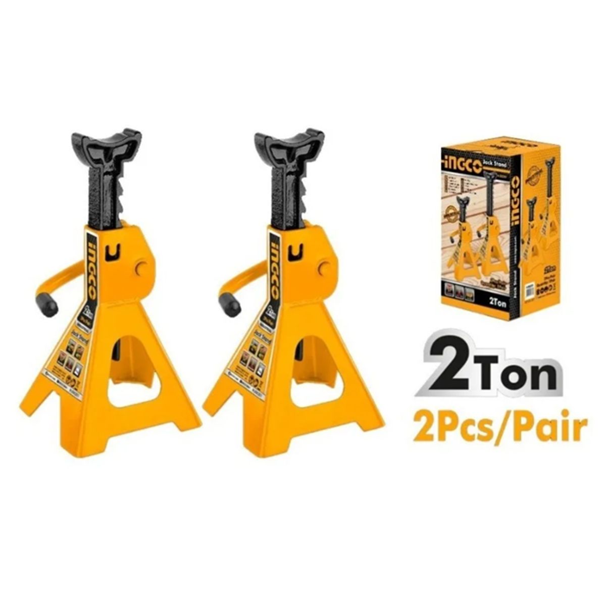 INGCO - Banquillo Caballete Soporte 2 Toneladas 2 Pcs