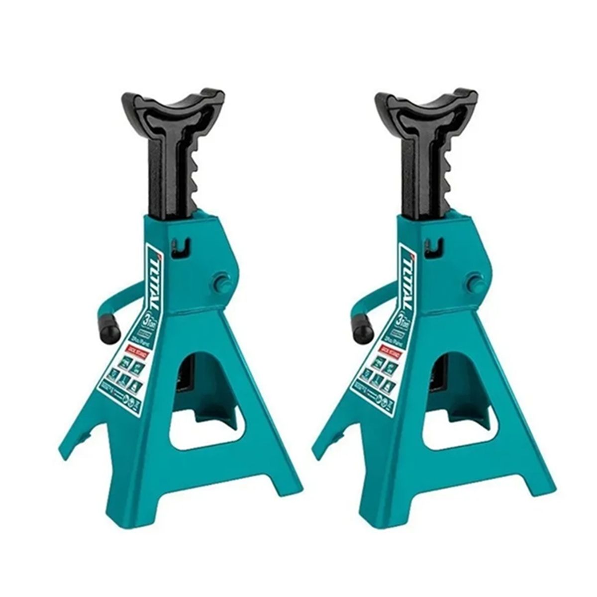 TOTAL TOOLS - Banquillo Caballete Soporte 3 Toneladas 2 Pcs