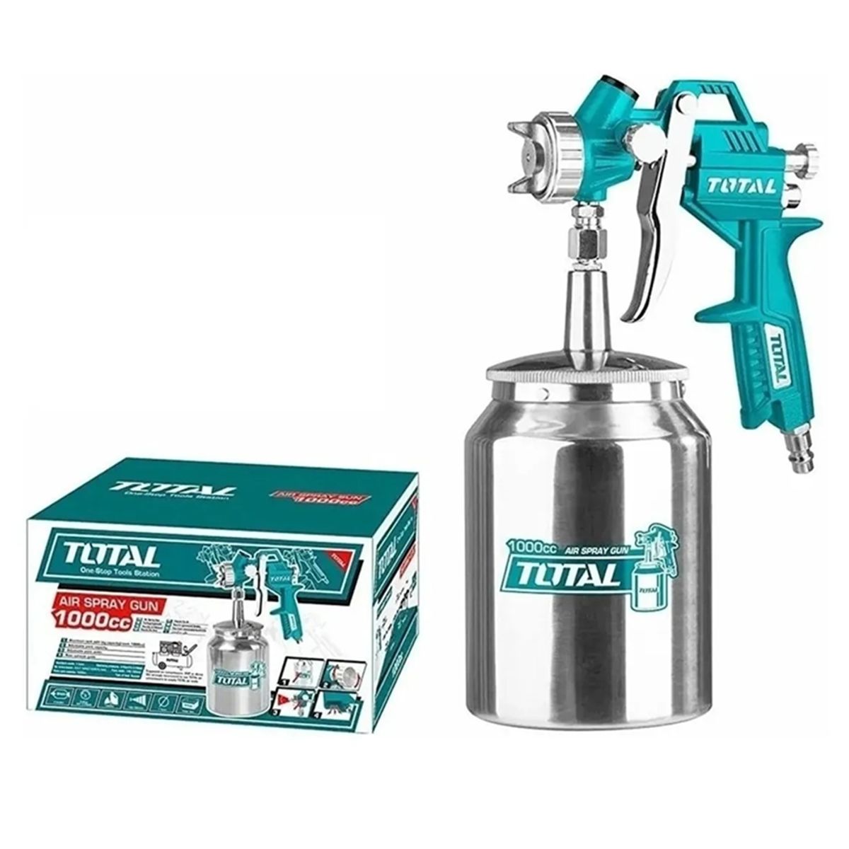 TOTAL TOOLS - Pistola Para Pintar 1000cc 15mm