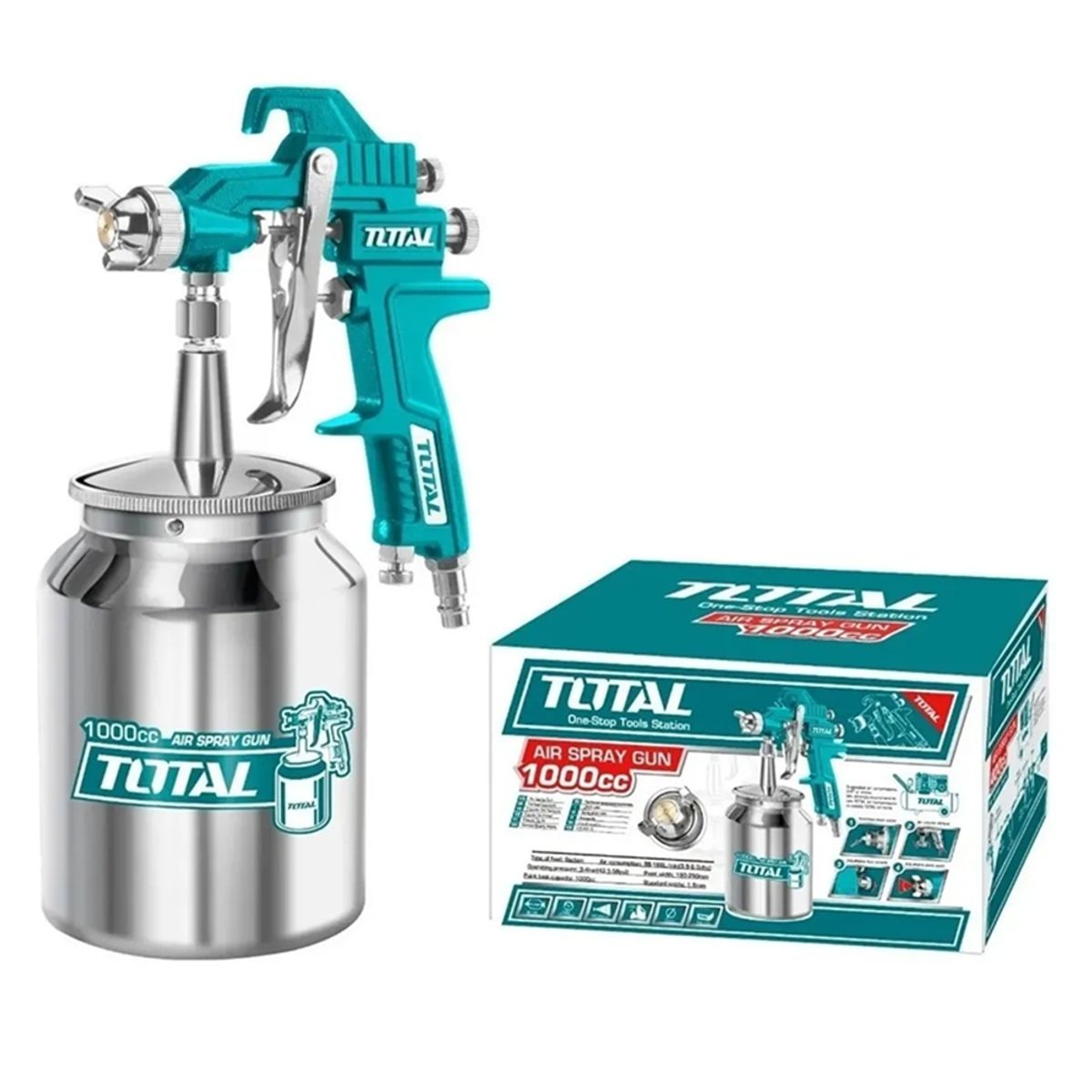 TOTAL TOOLS - Pistola Para Pintar 1000cc 18mm