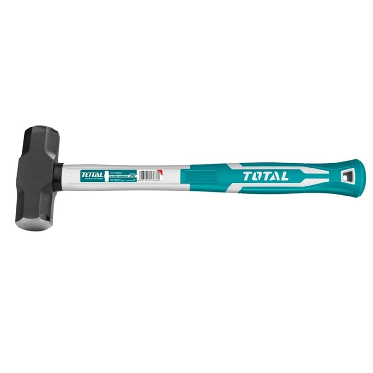 TOTAL TOOLS - Combo Martillo Mazo 3Lbs Mango Fibra de vidrio Total