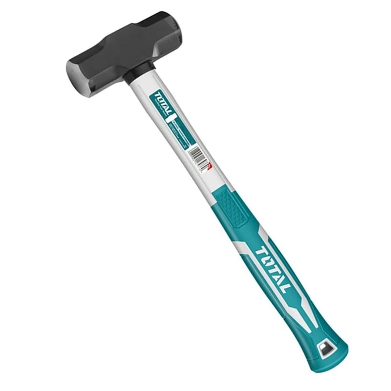 TOTAL TOOLS - Combo Martillo Mazo 4 Lbs Mango Fibra De Vidrio
