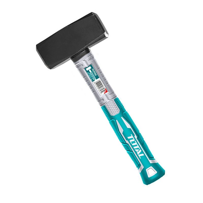TOTAL TOOLS - Combo Martillo Mazo 1000g Mango Fibra De Vidrio