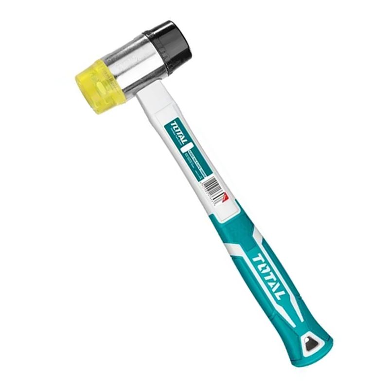 TOTAL TOOLS - Martillo Suave Doble Cara Cabeza Goma Plástico 40mm