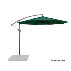 LA CHINATA - Quitasol lateral colgante VERDE REDONDO Ø3m NO INCLUYE BASE