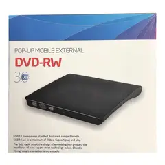 GENERICO - Grabador Y Lector De Cd/dvd Externo Slim Portable Usb 2.0