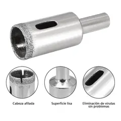 AIZO - Brocas Copa Para Cerámicos Mármol Vidrio Piedra 16pcs 6-50mm