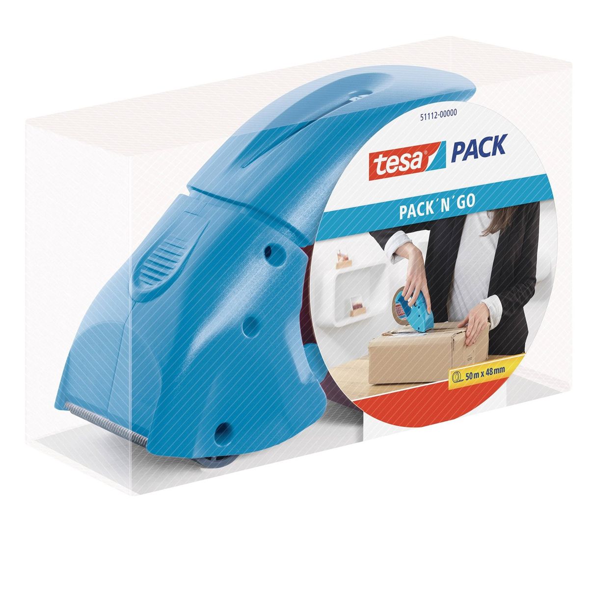 TESA - Dispensador Cinta Embalaje Manual Bajo En Ruido Tesa