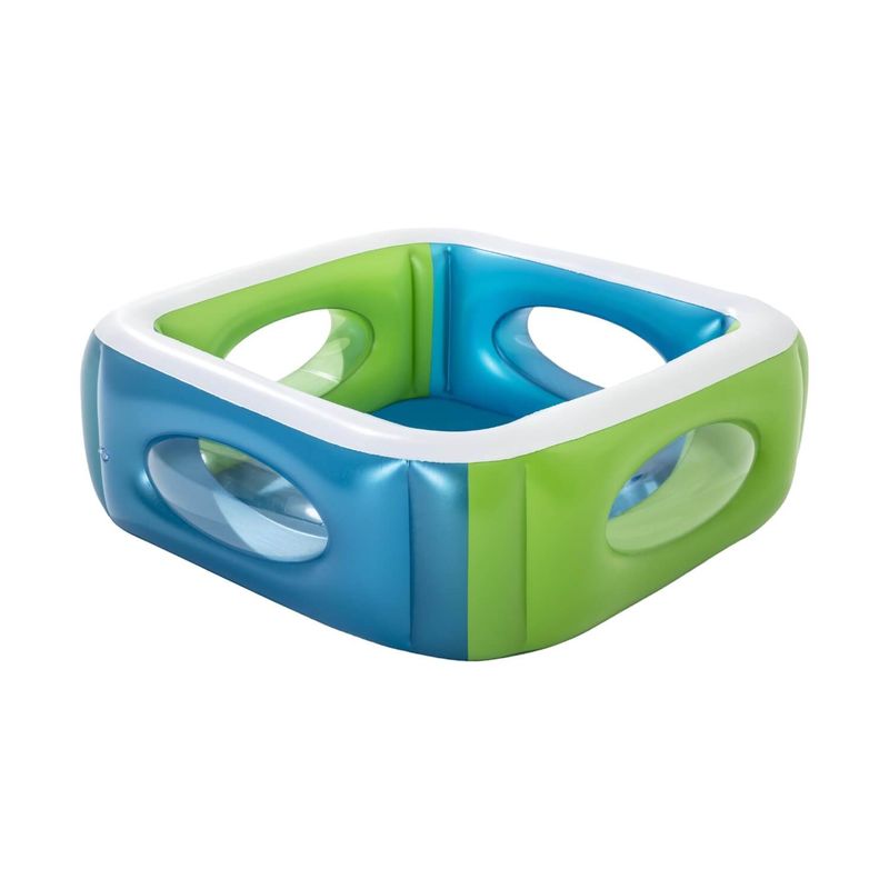 BESTWAY - Piscina Inflable Con Ventanas 1.68MX1.68MX56Cm Bestway