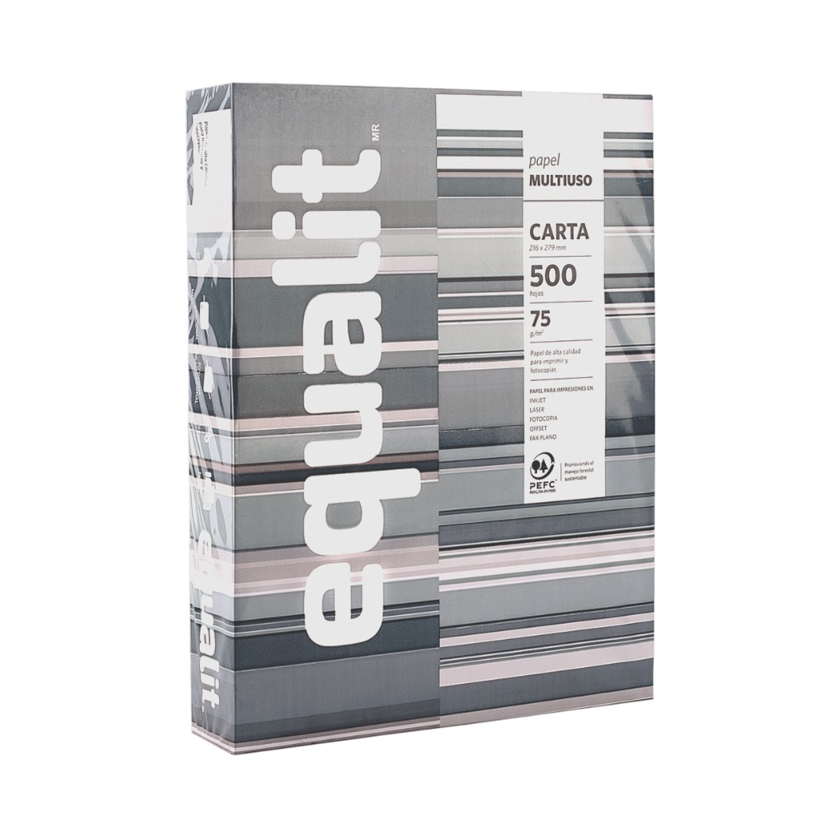 EQUALIT - Pack 10 Resma Carta 500 Hojas Equalit