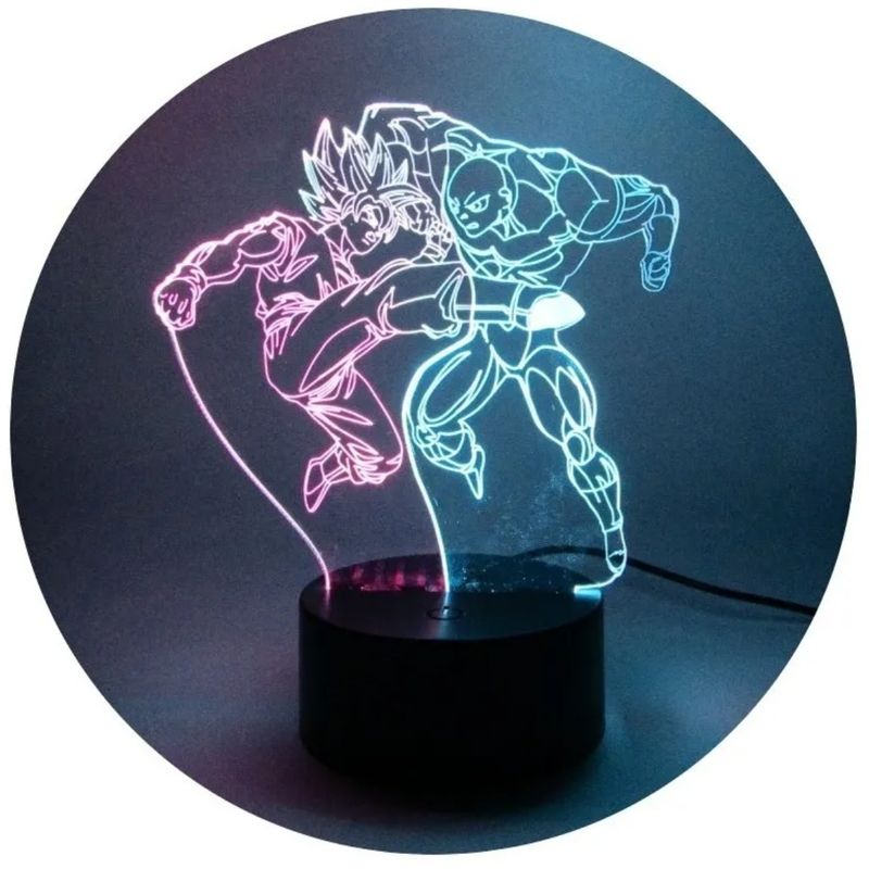 3DILUTION - Lámpara 3D Goku Vs Jiren Base Dual Negra