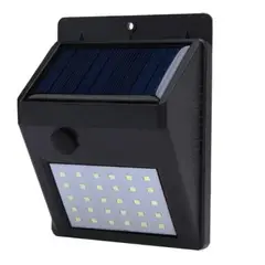 GENERICO - Luz Lámpara De Pared Foco Led Solar 30 Led Exterior / 003222