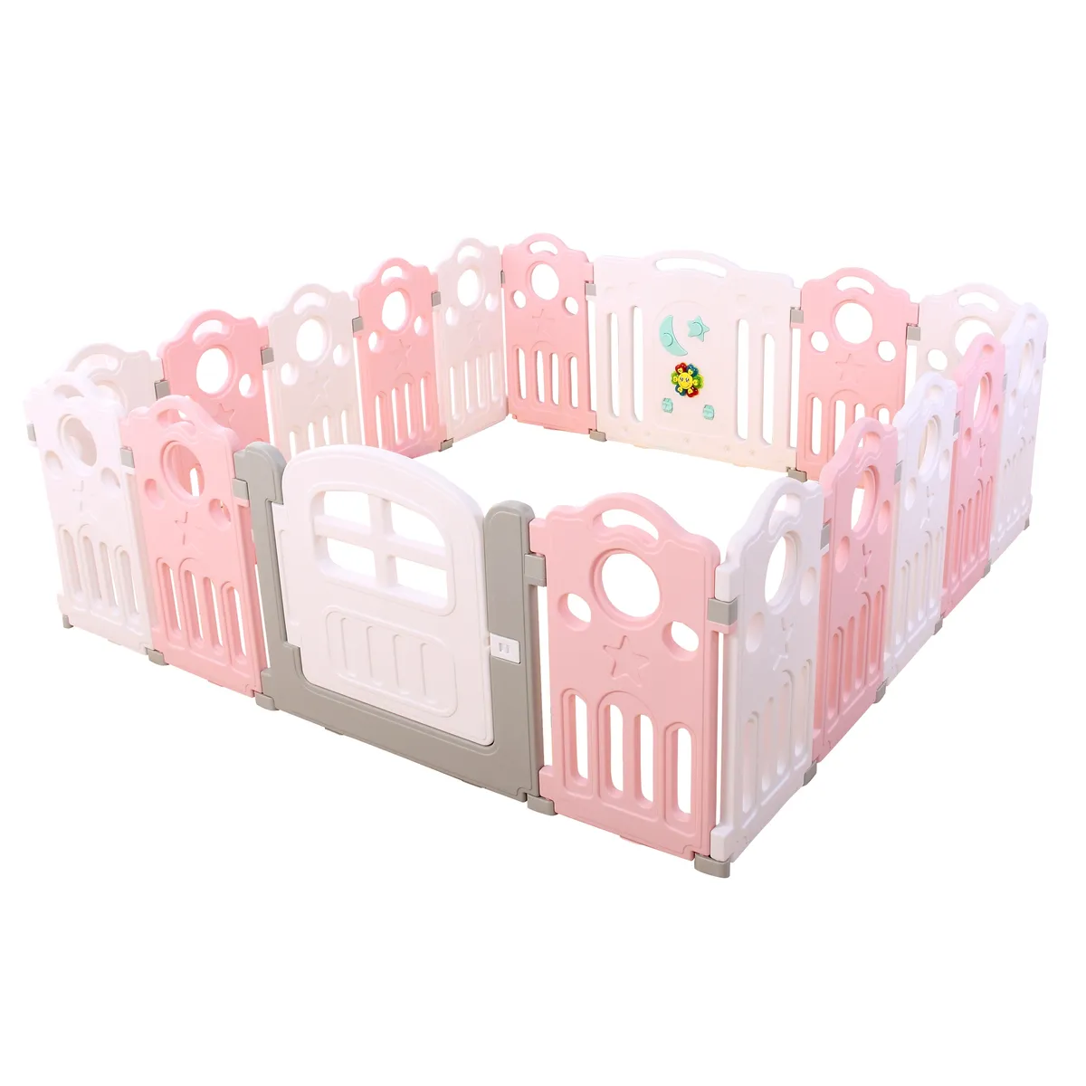 BEBECO - Corral Bebe 162 Rosado Musical 190x190 cms marca Bebeco