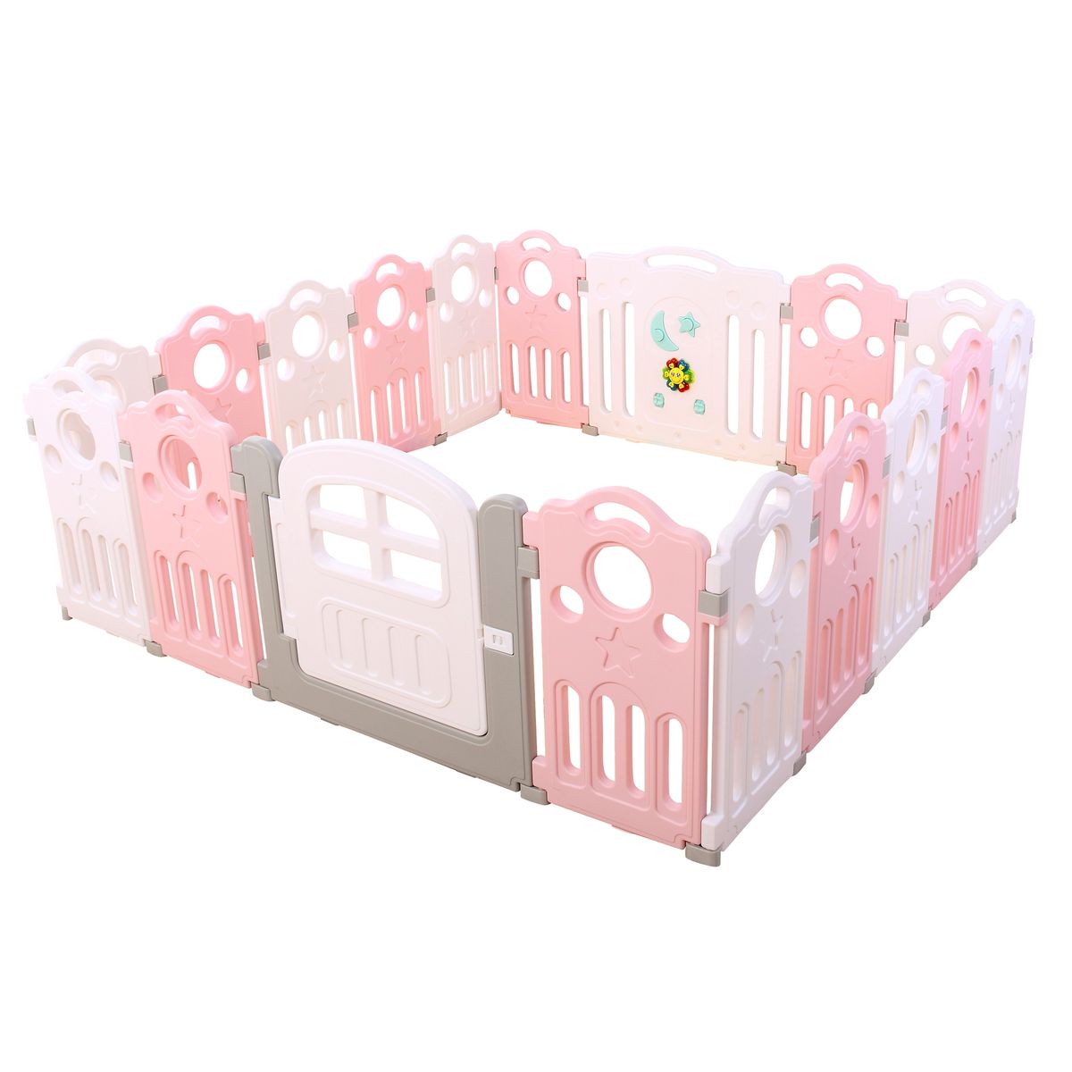 BEBECO - Corral Bebe 162 Rosado Musical 190x190 cms marca Bebeco