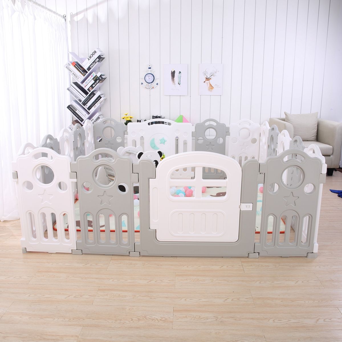 BEBECO - Corral Bebe 162 Gris Musical 190x190 cms marca Bebeco