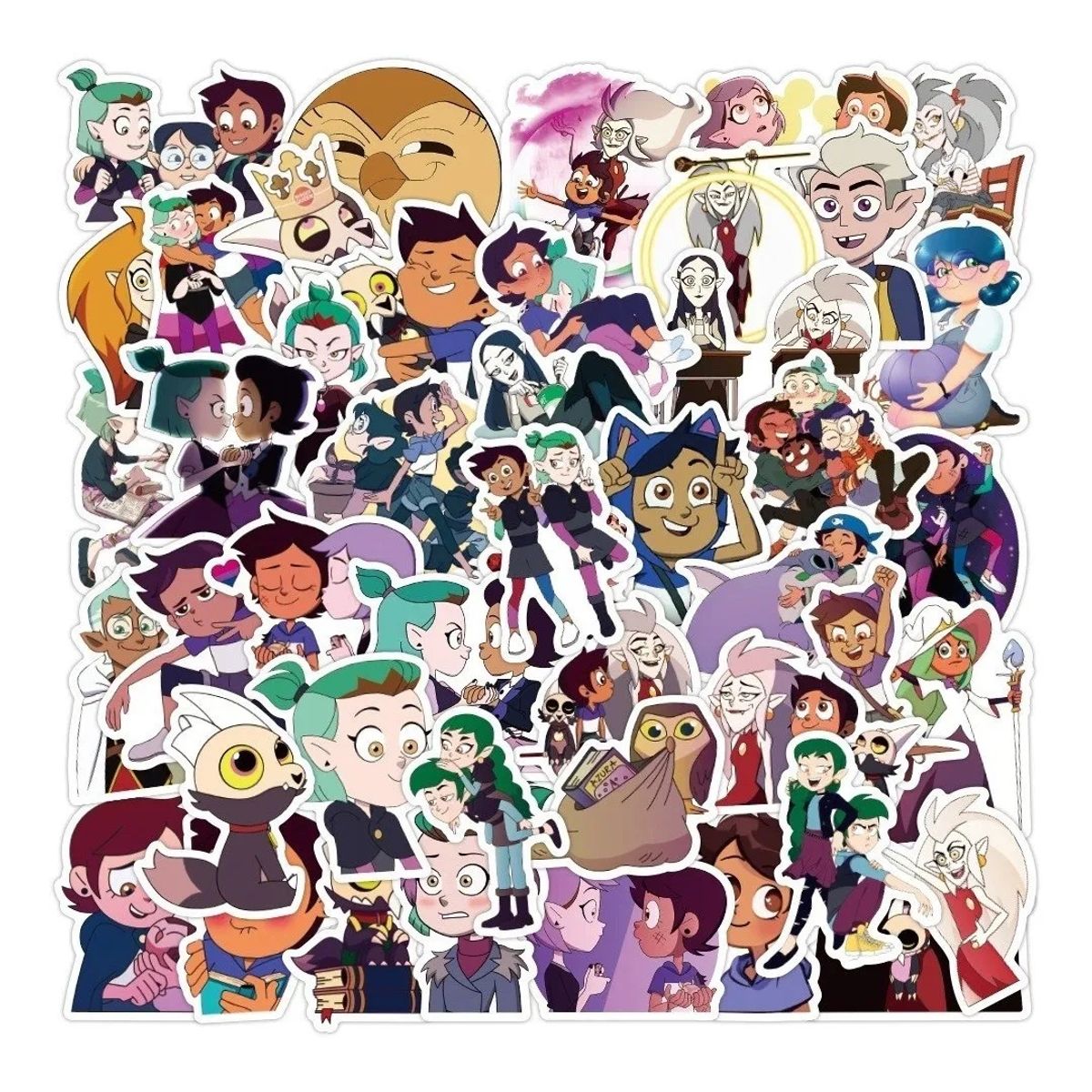 GARSIL - 50 Stickers The Owl House - Etiquetas Autoadhesivas