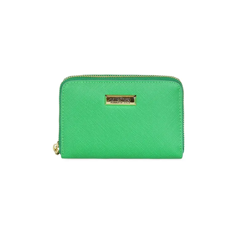 Billetera mujer Trifold verde Verde TALLA UNICA