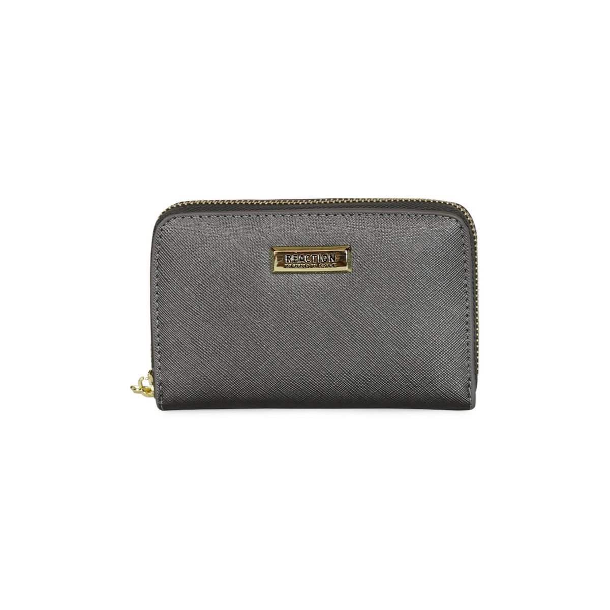 KENNETH COLE - Billetera mujer Trifold gris KENNETH COLE