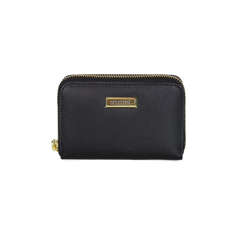Billetera mujer Trifold negra Negro TALLA UNICA