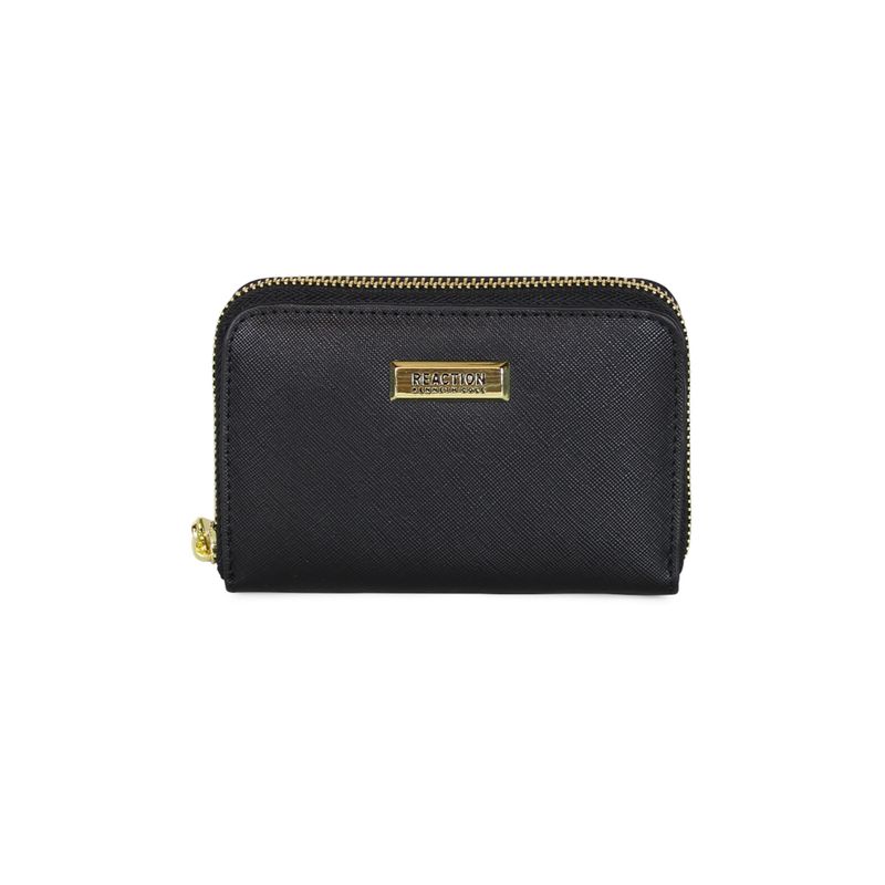 KENNETH COLE - Billetera mujer Trifold negra KENNETH COLE
