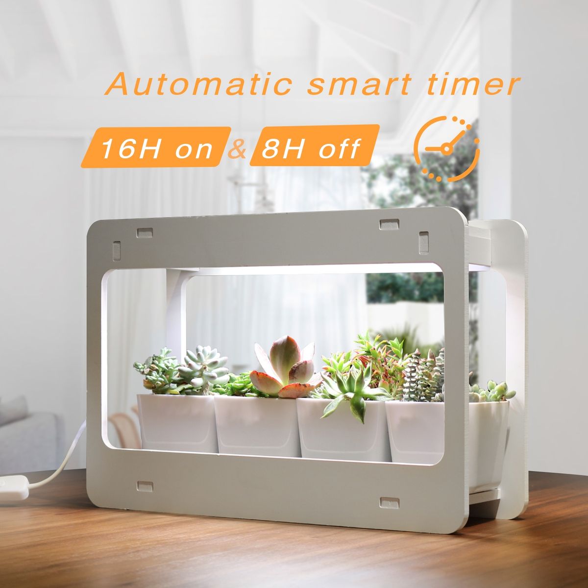 GROWLED - MINIGARDEN Huerto urbano indoor con LUZ sin macetas planta interior