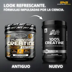 MUSCLETECH - CREATINA PLATINUM - 400 GR - SIN SABOR