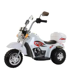 BEBESIT - Moto Eléctrica Chopper Blanco