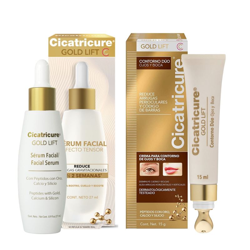 CICATRICURE - Pack Cicatricure Serum Gold Lift 27ml más Contorno Duo 15g