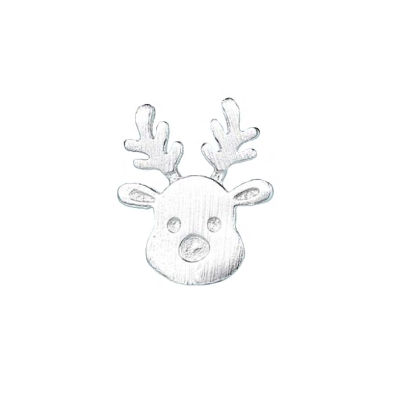 SILVER HEART - Collar Cadena con Colgante Reno de Navidad Plata Fina 925 SILVER HEART