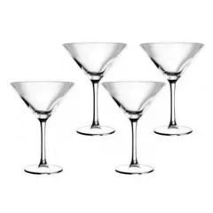 GLASSO - Set 4 Copas Martini 270 ml - Turquesa