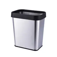 GENERICO - Basurero Acero Inoxidable Oficina 12 Lts Soin