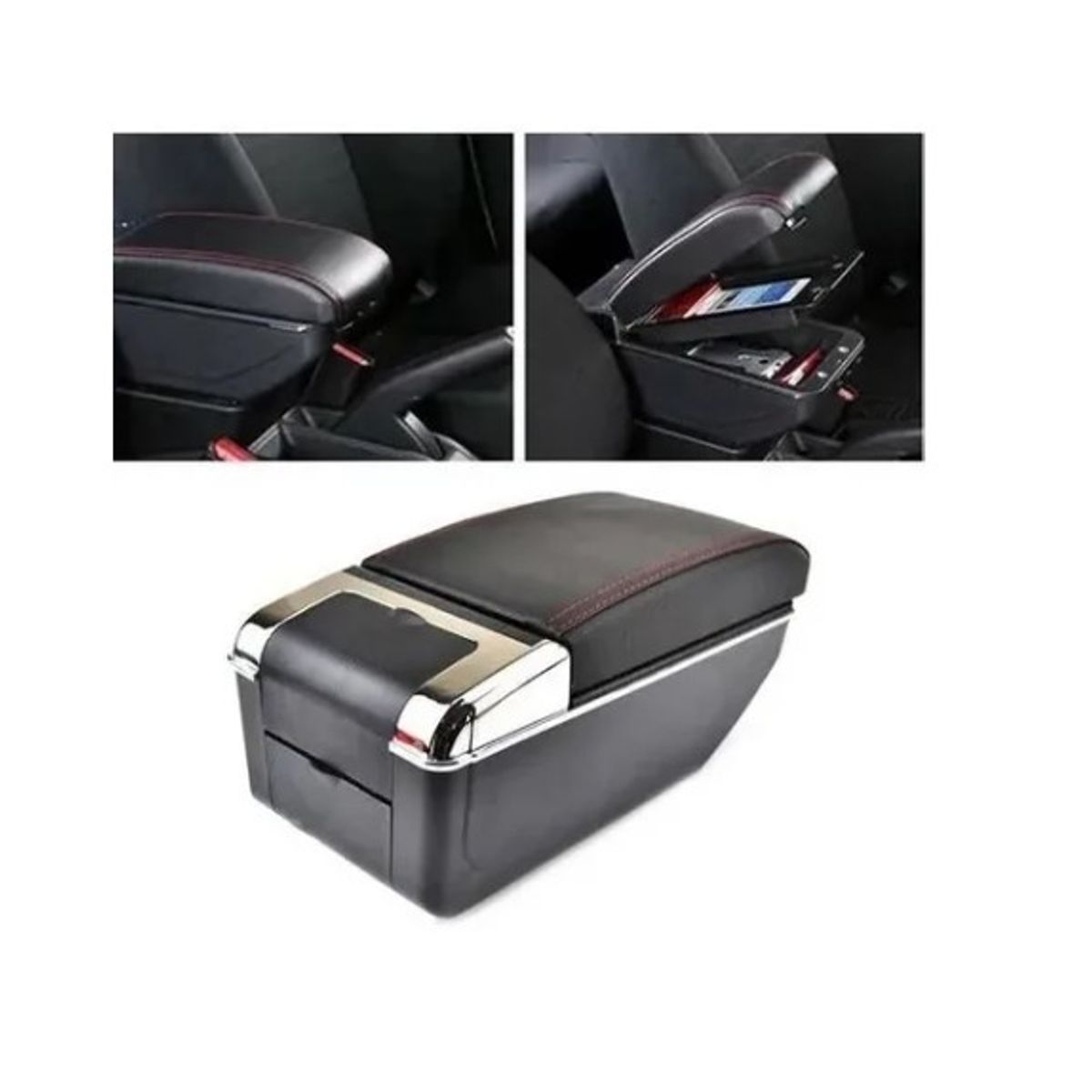 OFERTABKN - Apoya Brazos Auto Portavaso Universal Base Extensible 7 Usb