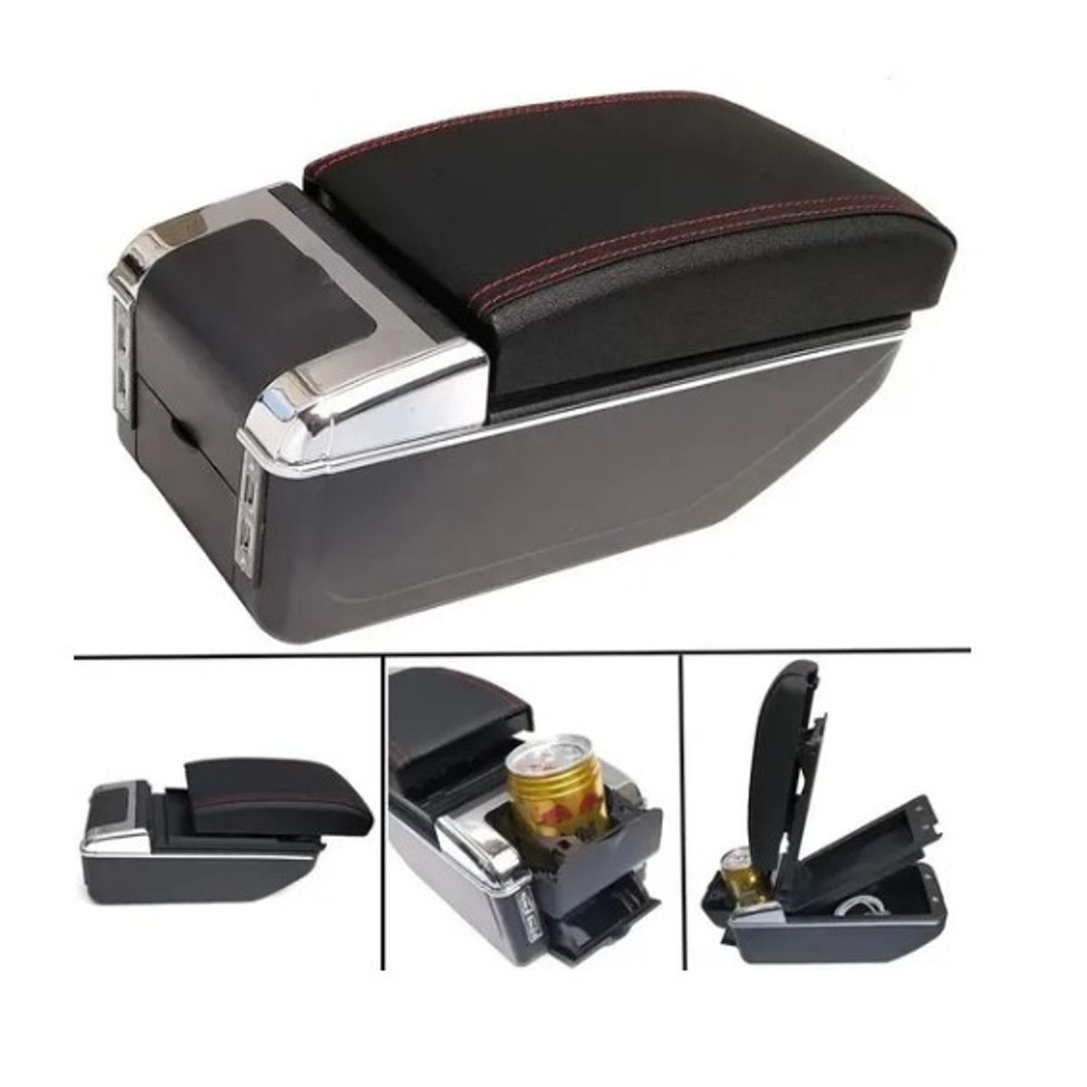 OFERTABKN - Apoya Brazos Auto Portavaso Universal Base Extensible 7 Usb
