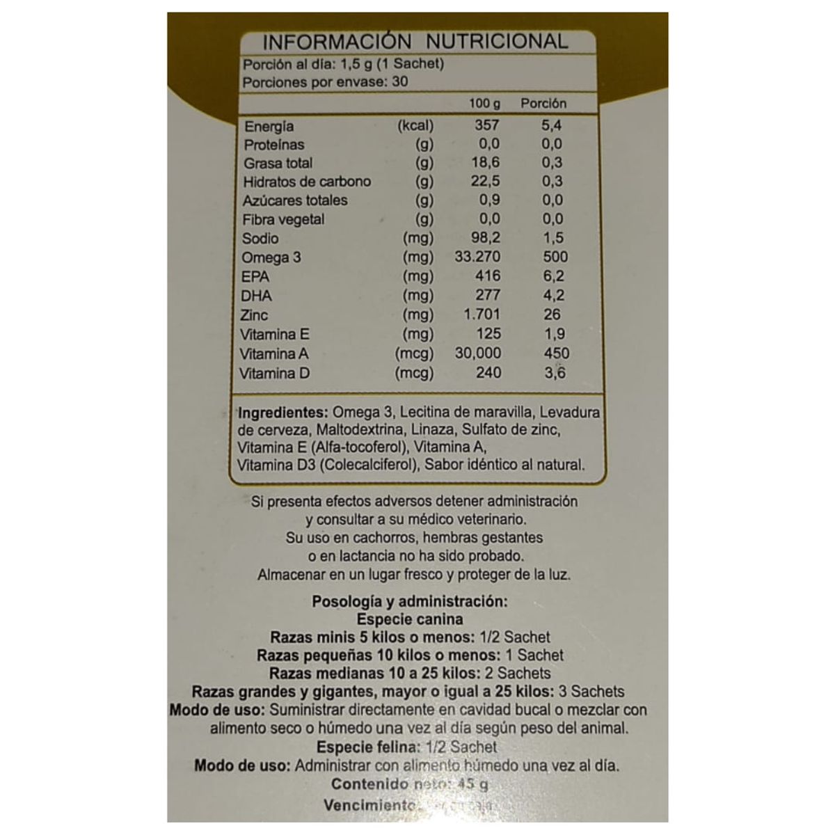 FNL - Biofur Perros Gatos 30 Sobres Piel y Pelaje Sabor a Pollo