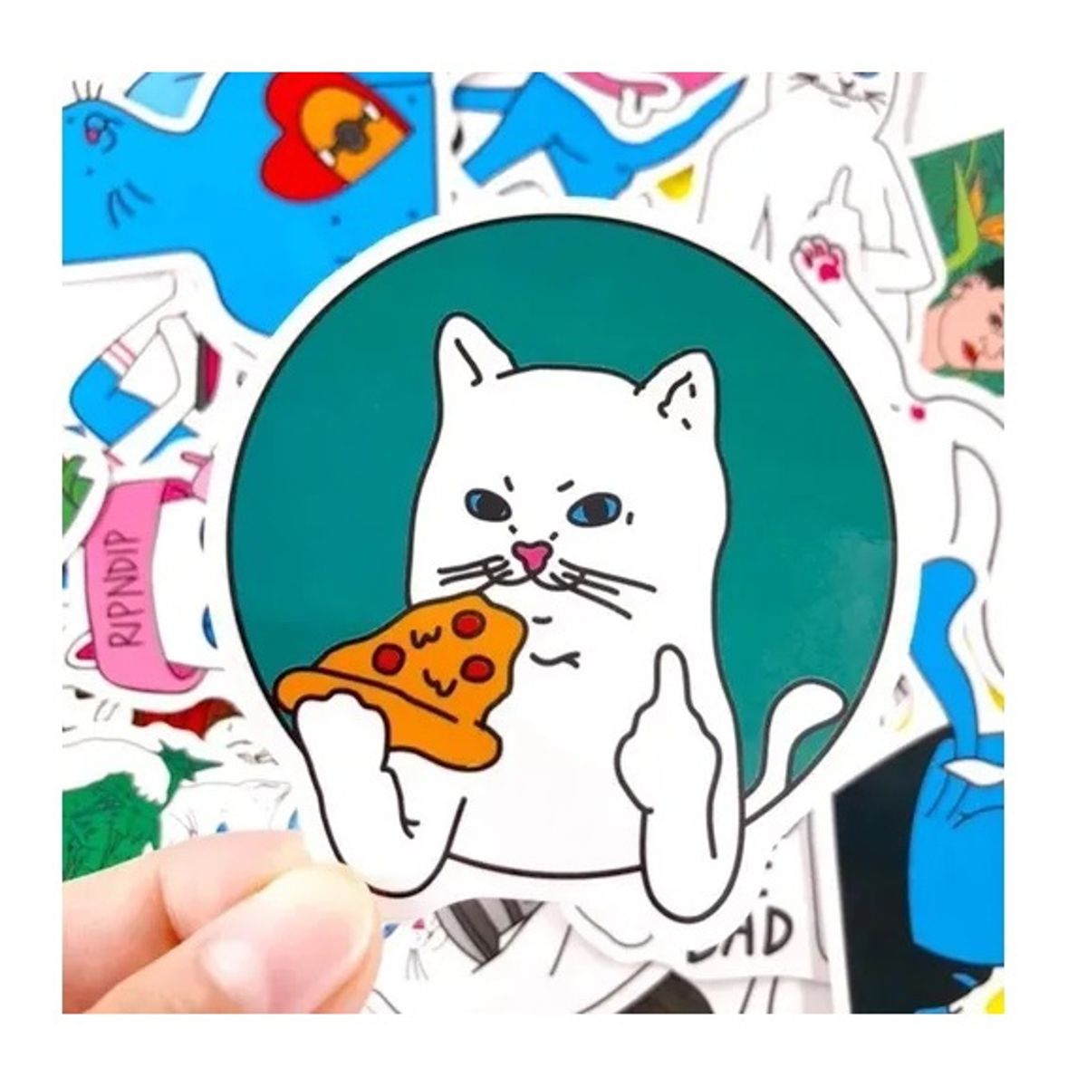 GARSIL - 50 Stickers Ripndip - Etiquetas Autoadhesivas