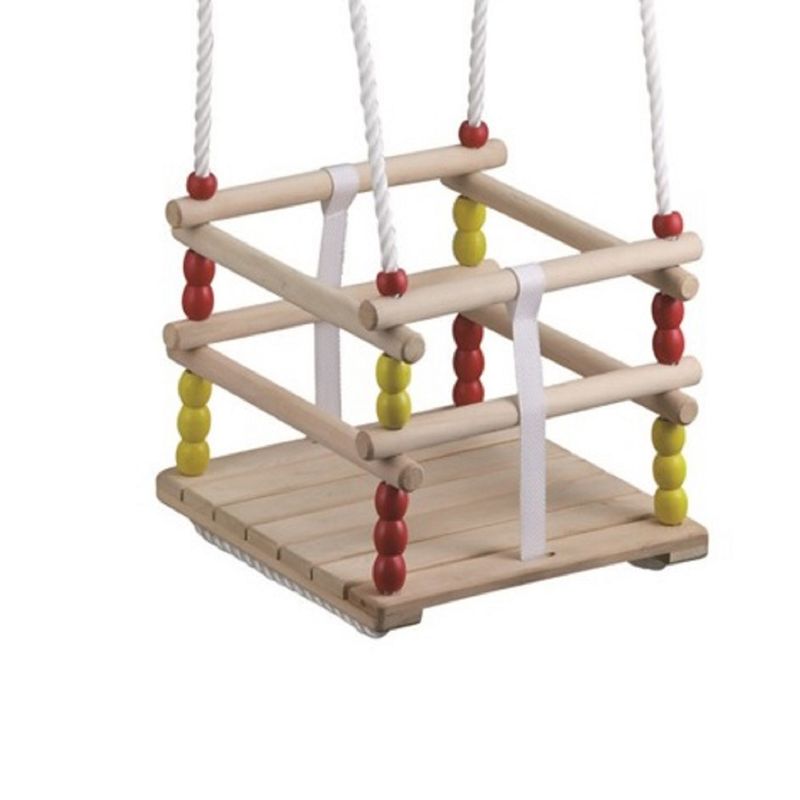 SEIGARD - Columpio de Madera Para Bebe44000 Color Beige