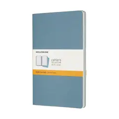 MOLESKINE - Libretas Cahier. Set de 3 T. Blanda XL Azul de rayas