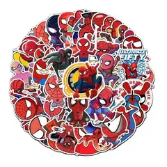 GARSIL - 50 Stickers Spiderman - Etiquetas Autoadhesivas - Modelo A1