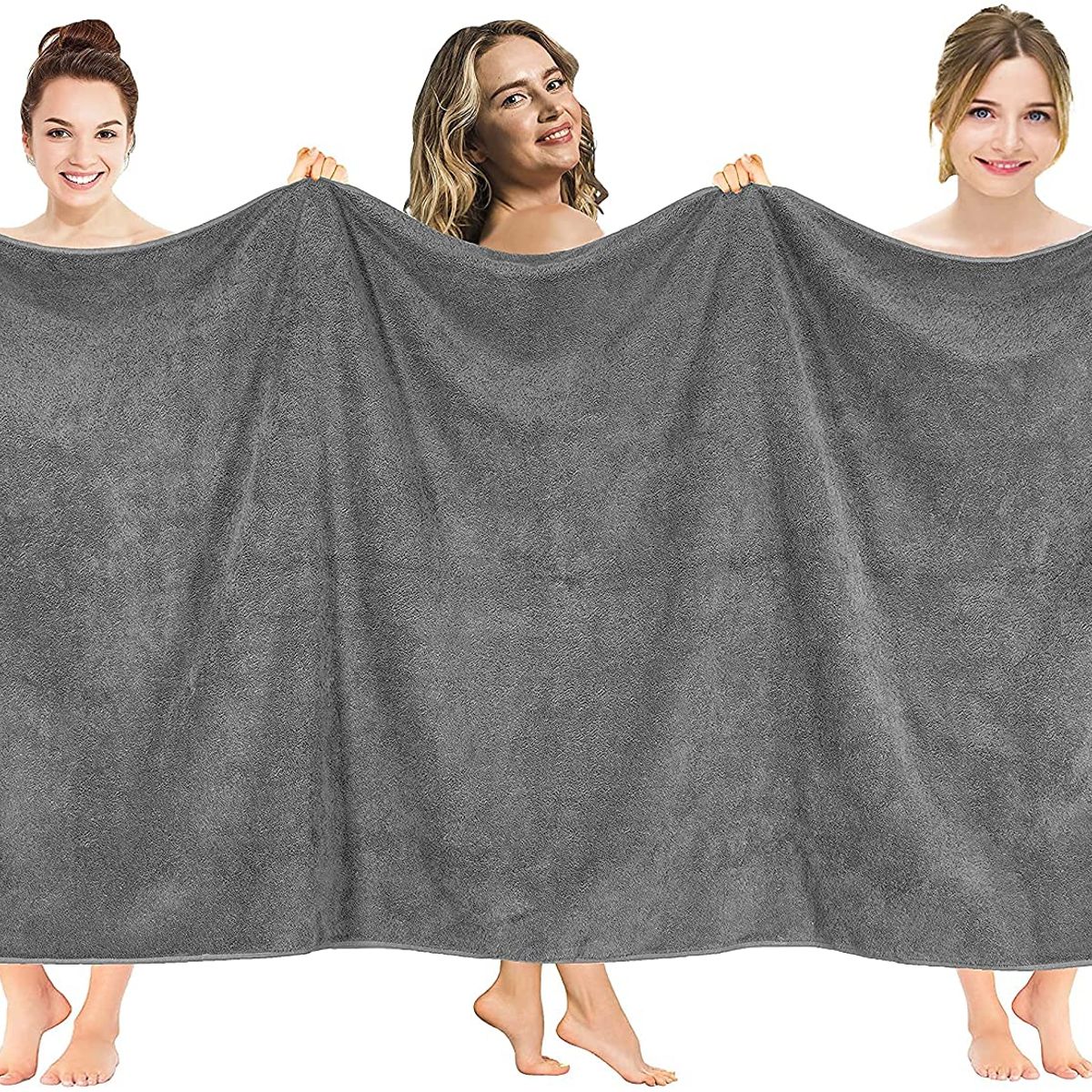 AMERICAN SOFT LINEN - Toallon Premium de Baño Gris